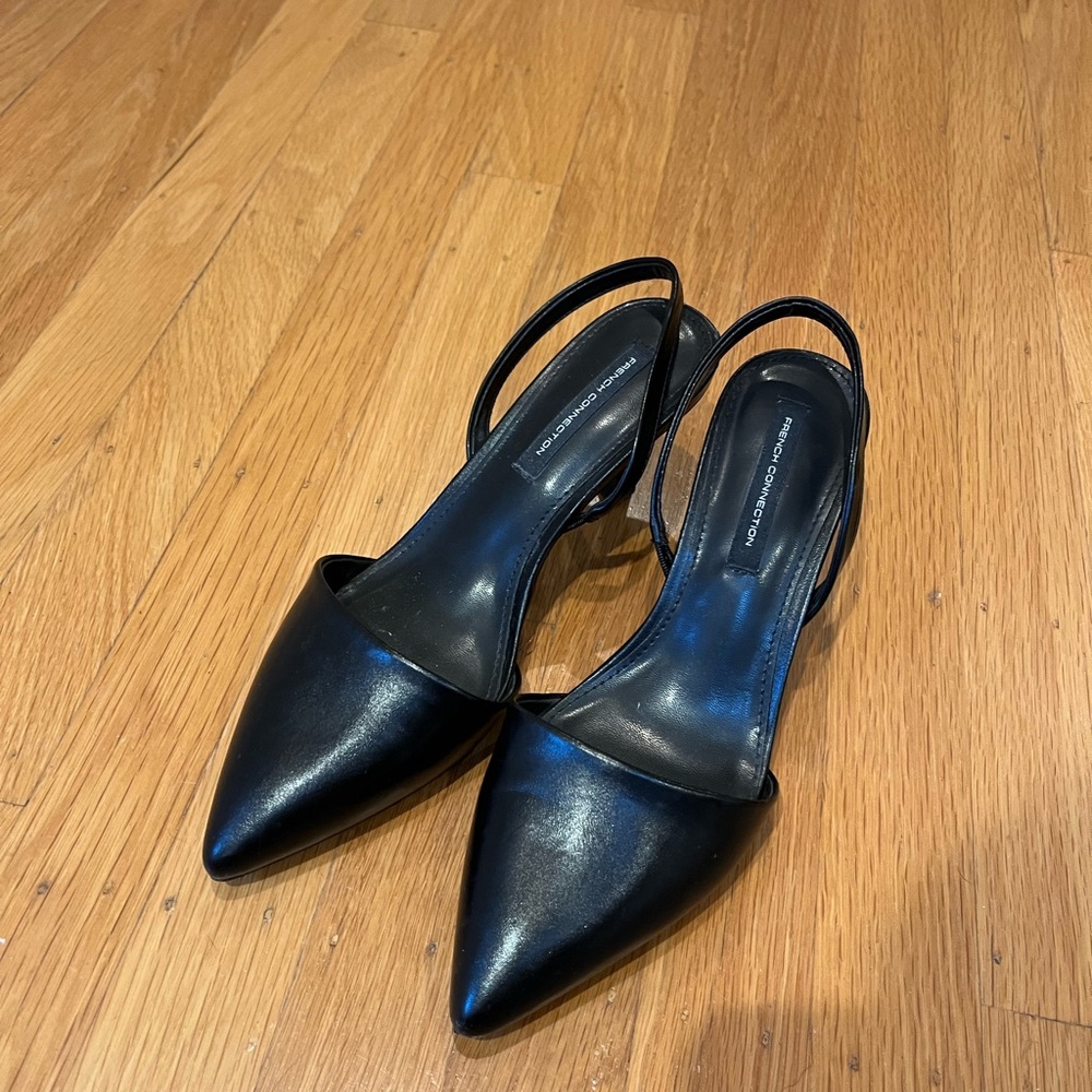Black kitten heel, women’s 7.5